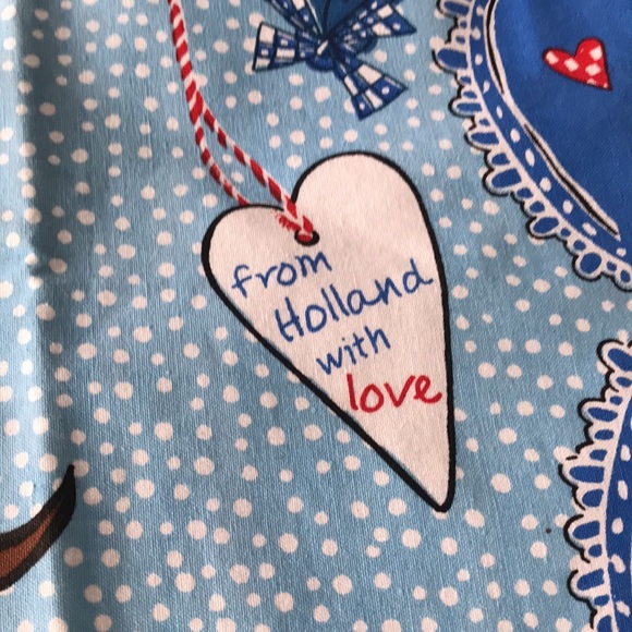 🌻4/$20 Vintage Holland Souvenir Linen Kitchen Towel Original Condition - Picture 3 of 9